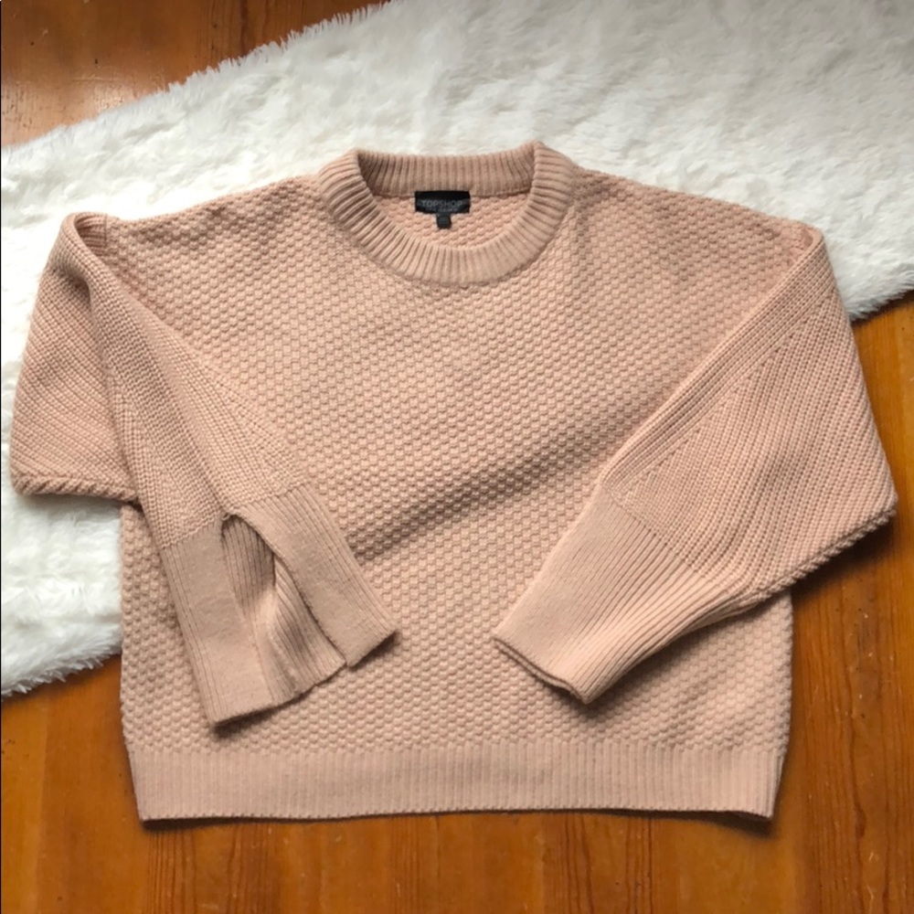 TopShop woven pullover sweater
